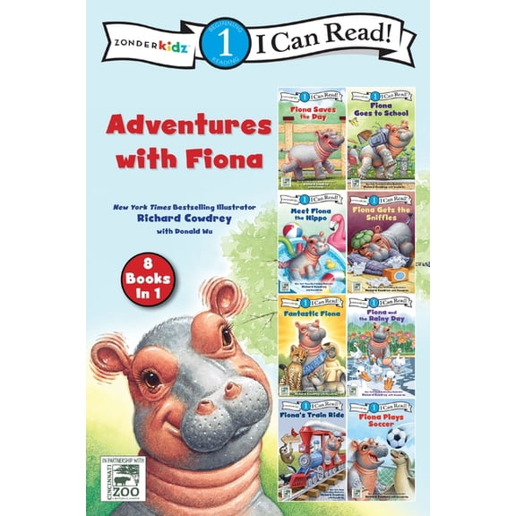 I Can Read! / A Fiona the Hippo Book Adventures with Fiona: 8 Books in 1, (Hardcover)