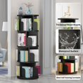 thumbnail image 4 of Yeshouse Estantería giratoria de 4 niveles, organizador de libros ahorra espacio para dormitorio o sala, 4 of 7