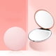 thumbnail image 1 of Espejo de Maquillaje Led Portátil con Aumento 2X | Espejo de Viaje Redondo y Compacto con Soporte Ajustable | Luz Led Transparente para Cejas, Delineador de Ojos y Lentillas de Contacto, Ideal para M, 1 of 5