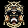 thumbnail image 2 of Game Garment Football Team Fan Sports Short Sleeve Crewneck Mens T-Shirts - Football Graphic Tees Men - New Orleans Black XS-3XL, 2 of 6