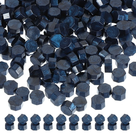 Wax Seal Beads, 720 Pack Sealing Wax Beads Octagon Wax Seal Stamp Beads for Stamp Seals for Letter, Blue