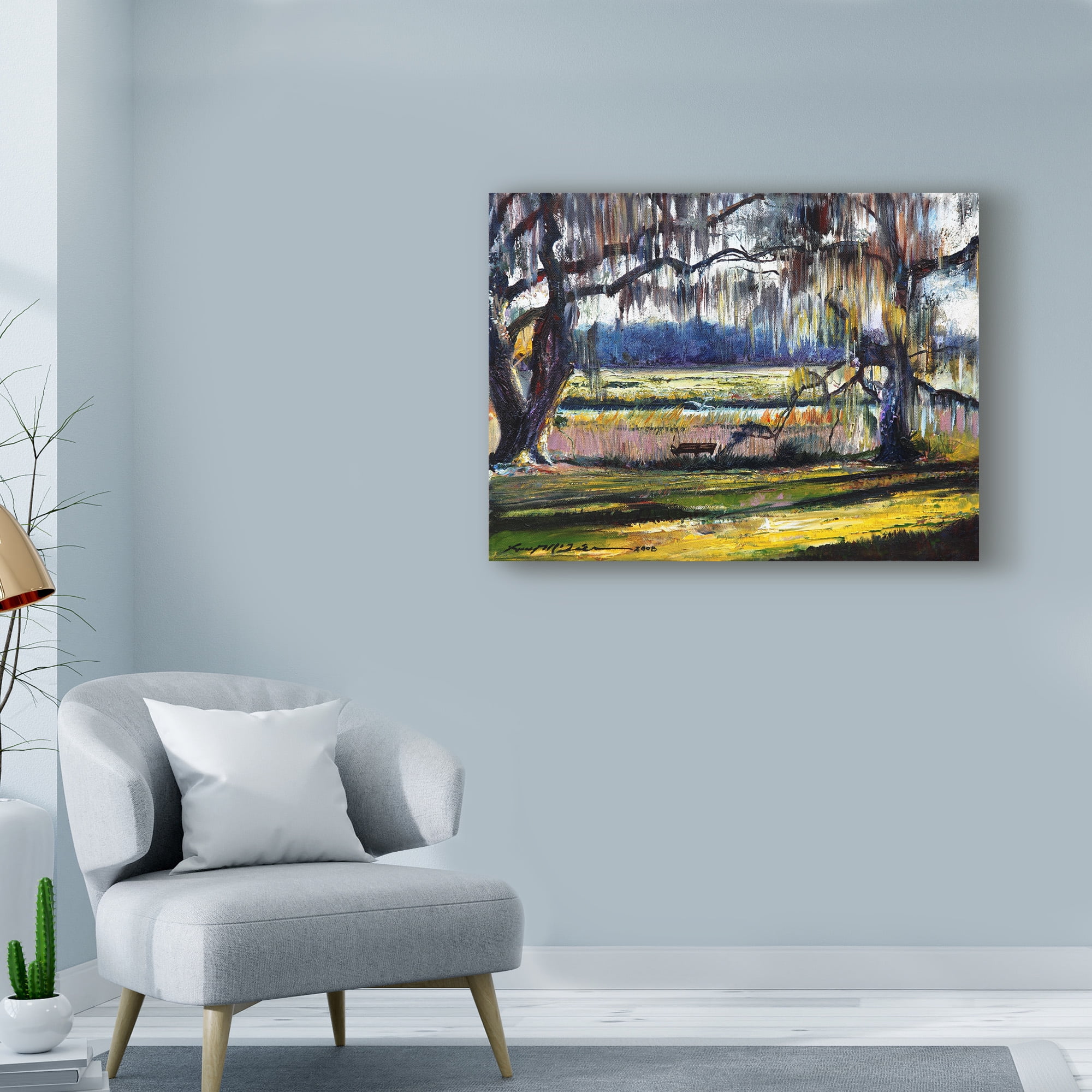 Lucy P. Mctier 'Lowcountry Spanish Moss Escape' Canvas Art