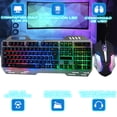 thumbnail image 2 of Combo  Gamer Teclado  y Mouse Negro LED Retroiluminado  Español Latinoamérica QWERTY Teclado y Mouse Gamer Kit Teclado y Mouse, 2 of 6