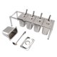 thumbnail image 5 of Caja organizadora de especias de acero inoxidable con superficie de espejo pulido para suministros de cocina, 5 unidades, 5 of 14