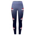 thumbnail image 3 of Women Merry Christmas Leggings Trendy Xmas Hat Print Elastic High Waist Yoga Pants Stretchy Soft Comfy Workout Pj Tights, 3 of 3