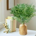 thumbnail image 5 of 6Pcs Greenery Stems with Seeds,20in Artificial Green Leaf Garland Vines Hanging Spray,Artificial Green Leaf Willow Leaves Bouquet for Wedding Arch Bouquet Filler Table Centerpieces Home Decor, 5 of 7