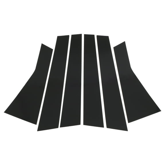 Unique Bargains Door Pillar Window Trim for Jeep Cherokee 2014-2020 Sticker Cover Black