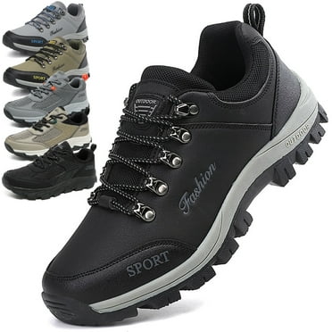 Mens Sneakers Leather Running Shoes Trainers Sneaker Casual Hiking Shoes