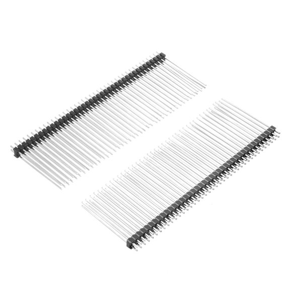 10Pcs 2.54mm Pitch 40-Pin 35mm Length 2 Row Straight Connector Pin Header Strip