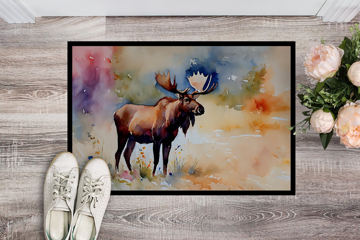 Carolines Treasures DAC2967MAT 0.15 x 18 x 27 in. Moose Doormat