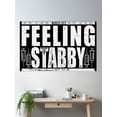 thumbnail image 2 of Rn Feeling Stabby Nurse Life Poster Wall Art, Modern Wall Decor, 12x18 UNFRAMED, 2 of 3