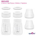thumbnail image 4 of Botella de Almacenamiento de Leche Materna Spectra 160 ml 2 piezas Compatible con Extractores S1 S2 9+, 4 of 7