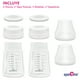 thumbnail image 4 of Botella de Almacenamiento de Leche Materna Spectra 160 ml 2 piezas Compatible con Extractores S1 S2 9+, 4 of 7