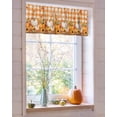thumbnail image 4 of Valances for Windows Fall Thanksgiving Rod Pocket Cafe Window Treatments Valance Curtains for Kitchen Bathroom Laundry Basement Windows 42"x18", 4 of 6