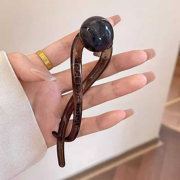 Pearl Banana Clip Elegant French Hair Clips For Women Non Ponytail Buckle Fashion Hair Accessories Girls Women