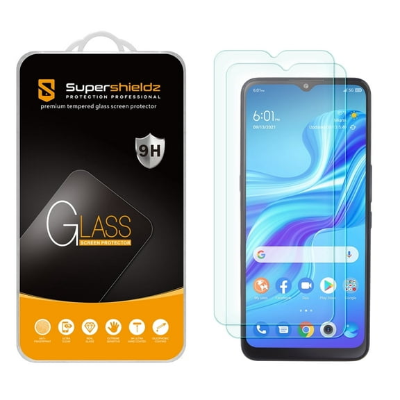 (2 Pack) Supershieldz Designed for TCL 4X 5G / TCL 20 A 5G / TCL 20A 5G Tempered Glass Screen Protector, Anti Scratch, Bubble Free