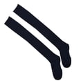 thumbnail image 4 of 1 pair knitted women's stockings Female striped long socks thigh high stockings female warm over knee socks women stocking dark blue, 4 of 4