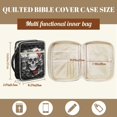 thumbnail image 7 of ZUXONGSY Skull Moon Flower Print Bible Case for Women Portable Bible Protector Large Handbag with Pen Slots Journal Case for Daily Use, 7 of 7