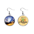 thumbnail image 1 of La luz del cielo nubes Azul Naranja Pendiente del lóbulo de la joyería del pendiente de la hoja del otoño Unbranded M, 1 of 3
