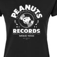 thumbnail image 3 of Peanuts - Snoopy Vinyl - Juniors Fitted Graphic T-Shirt, 3 of 6