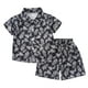 thumbnail image 1 of Odeerbi 1-8 Años Conjunto de Verano Para Niños de Hawaianos Camiseta de Manga Corta de Algodón Con Estampado Tropical Conjunto de Dos Piezas de Gráficos, 1 of 3