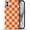 Checkerboard-Orange Red, variant on Compatible with iPhone 13 Pro Max Case, Watermelon Red Checkerboard 2 in 1 Heavy Duty Shockproof Rugged Hard PC+Soft Silicone Protective Cover