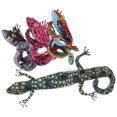 thumbnail image 4 of KAKOWELY 4 pulseras de lagarto con broche de presión, ideales como recuerdo de fiesta para niños, cumpleaños, Halloween y otras fiestas., 4 of 5