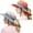 2 Pack - Orange & Pink, variant on 2 Pack Women Ponytail Summer Sun Hat UV Protection Wide Brim Foldable Safari Fishing Cap