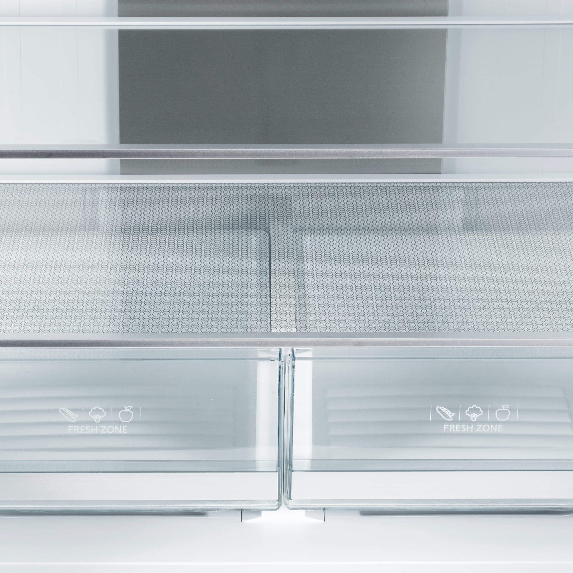 Cosmo 30 in. Vista Coll 17.5 cu. ft. Counter Depth 3-Door French Door Refrigerator, Handles, Matte Black