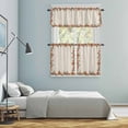 thumbnail image 5 of Fall Vintage Maple Leaves Kitchen Curtains Sets for Windows 36 Inch Length, Retro Art Watercolor Rustic Rod Pocket Window Treatments Tier Curtains and Valances Set for Bedroom/Bathroom, 5 of 8