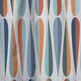 thumbnail image 4 of Designart 'Abstract Retro Drops V' Mid-Century Modern Curtain Panel, 4 of 5