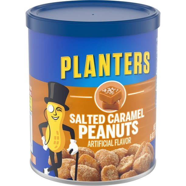 Planters Salted Caramel Peanuts, 6.0 oz Canister