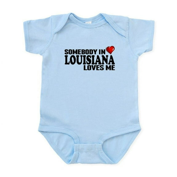 CafePress - Somebody In Louisiana Loves Me Body Suit - Baby Light Bodysuit, Size Newborn - 24 Months