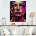 thumbnail image 2 of Designart Sensual Woman With Colorful Butterfly III Canvas Wall Art, 2 of 5