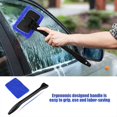 thumbnail image 3 of Car Window Cleaning Brush Automobile Window Dust Removal Tool Car Windshield Cleaning with Detachable Handle(Blue), 3 of 5