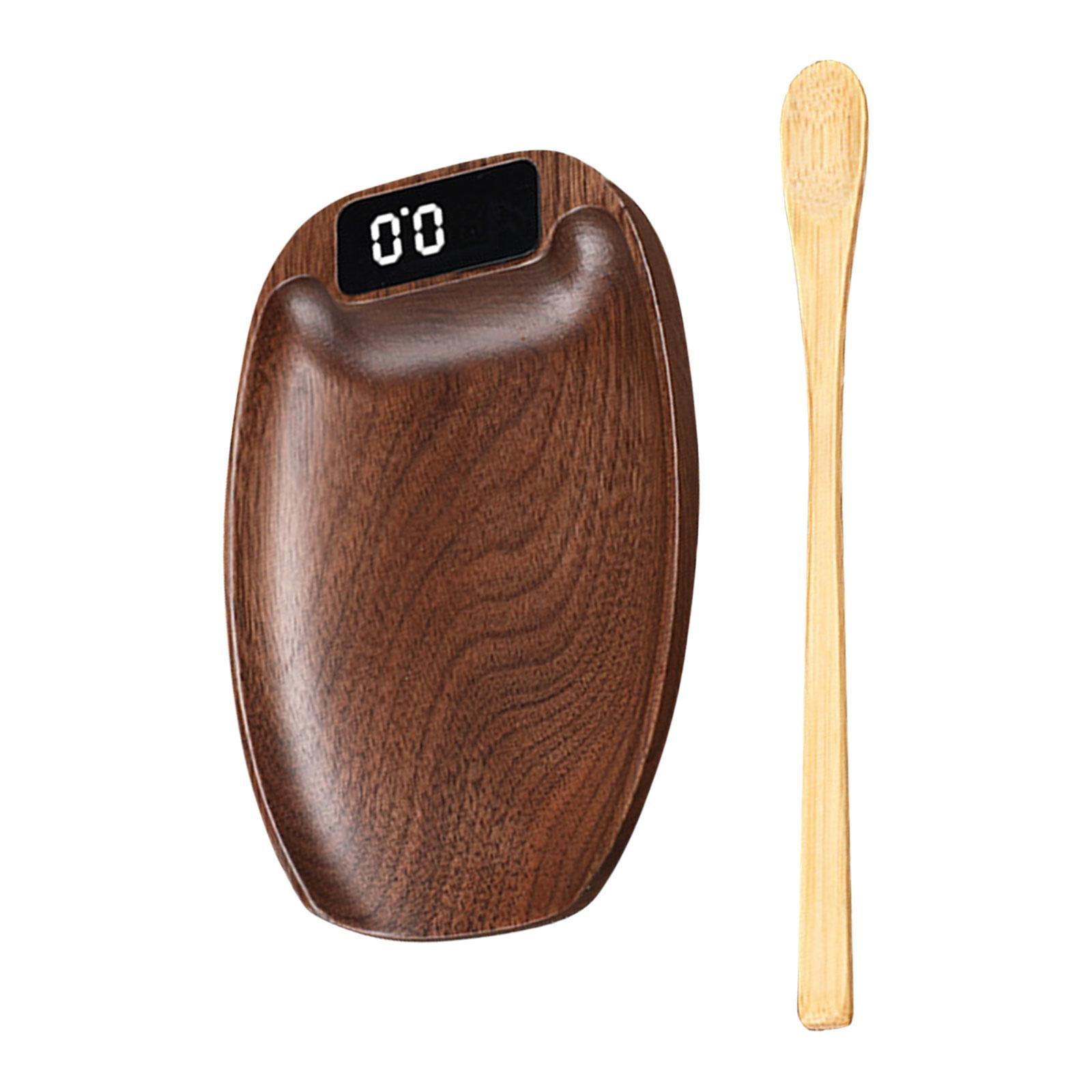 Fiocias Electronic Tea Scale Kitchen Scale Digital Scale Jewelry Scale Multiuse Weighing brown