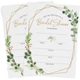 thumbnail image 3 of Printed Party Bridal Shower Invitations and Envelopes, Greenery, Set of 25, 3 of 5