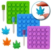 Gummy Leaf Silicone Candy Mold Party Novelty Gift - 3 Pack