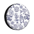 thumbnail image 1 of Balery World Travel2 Cubiertas para Neumáticos - Protector Resistente para Neumáticos de Camioneta, SUV, Remolque, Camper y RV-17 inch, 1 of 6