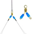 thumbnail image 3 of lixuesong 50Pcs Fishing Tackle Connector AntiWinding Fork Double Hook Contactors Fishing Quick Hook Splitters Easy to Use, 3 of 3