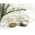 thumbnail image 5 of Coffee Pod Holder - Large Capacity Black Wire Kup Storage with Wooden Base - Modern Coffee Basket Decor for Kitchen Countertop for Pods & Espresso Capsules，Gold, 5 of 9