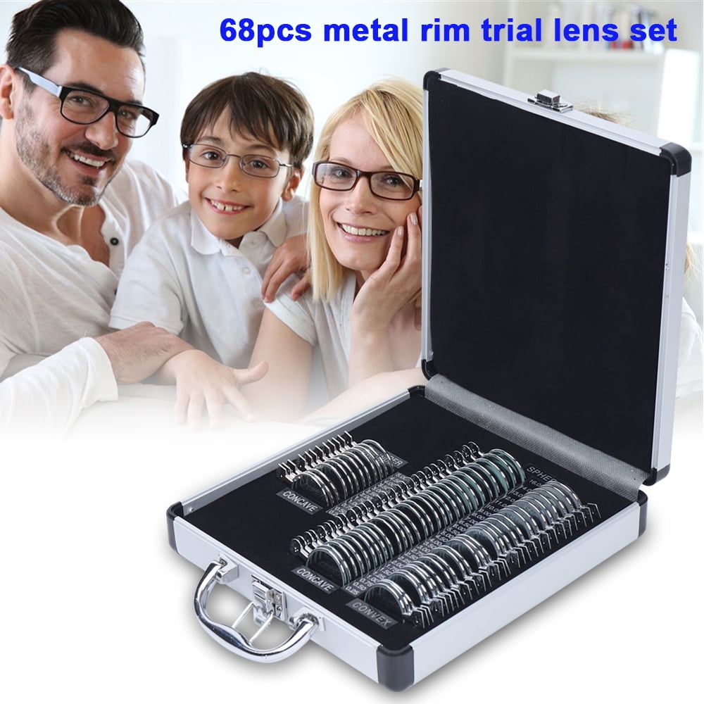 Miumaeov 68pcs Optical Lens Optometry Rim Case Kit Set with Free
