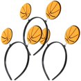 thumbnail image 1 of Sports Headbands 3Pcs Bopper Headbands for Adults Festivals Performances in Orange Fabric, 1 of 5