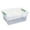 Clear-One Size, variant on Clear Plastic Craft Organizers and Storage Box Art Supply Organizers and Storage,Ideal Containers for coloring Books,Craft Supplies,1 Pack