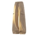 thumbnail image 5 of IhhxPro Big and Tall Men's Outdoor Cargo Pants with Elastic Waist Multi-Pockets Work Drawstring Trousers Lightweight Cotton Hiking Jogger Straight Leg Casual M-5XL, 5 of 7