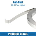 thumbnail image 4 of Unique Bargains Car Pure Nickel Strip Tape Plate 32.8ft Pure Nickel Strips for 18650 Battery Lithium Battery Pack Welding 99.6% Purity Nickel Silver Tone 0.2x8mm, 4 of 6