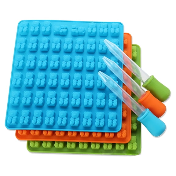 ACDANC 2026 New Cake Accessories Molds 1 Set 50 Silicone Cavity Gummy Bear Form for Chocolate Candy Making Device for Baking,Chocolate,Candy,Ice,Jelly Tray Mold