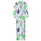 thumbnail image 4 of Puntoco Traje De Pantalón Y top De Manga Larga Con Cuello Redondo Y Estampado Informal De Verano Para Mujer Verde Menta Xxl, 4 of 5