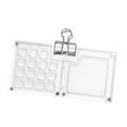 thumbnail image 4 of Artista de bolsillo acuarela Juego de viajes Paleta de pintura Mini vacía para acrílico Paleta de pintura al óleo Caja de pintura de la rejilla Clear 15 hoyos, 4 of 8