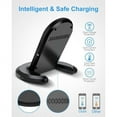 thumbnail image 3 of 15W Fast Wireless Charger Folding Stand 2-Coils Charging Pad Slim J3D for LG V40 ThinQ, V35 ThinQ, G8X ThinQ, G8 ThinQ, G7 ThinQ - Motorola Droid Turbo 2, Edge Plus, Google Nexus 6, (2022), 3 of 10